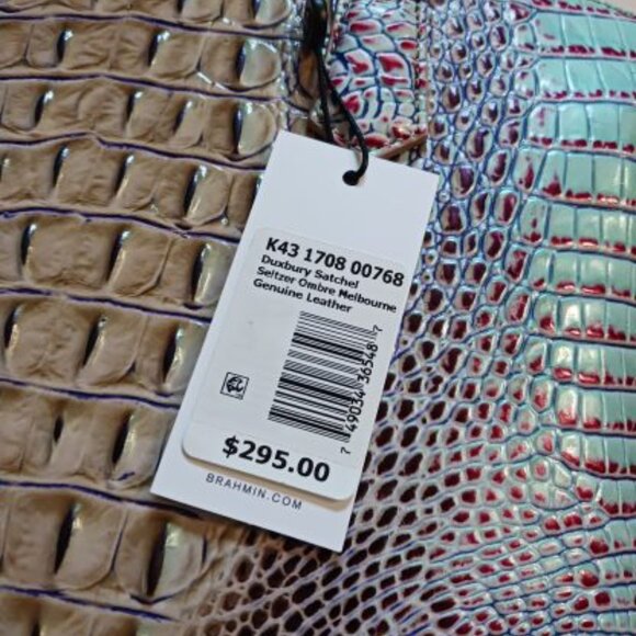 Brahmin Duxbury Satchel Seltzer Ombre Melbourne Bag Purse Handbag - Picture 8 of 13